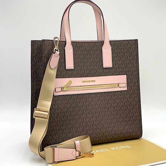Michael Kors Handbags - MICHAEL KORS KENLY LARGE NS TOTE POWDER BLUSH MULT